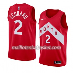 Maillot Homme Toronto Raptors Kawhi Leonard 2 2018-19 Nike Rouge Swingman